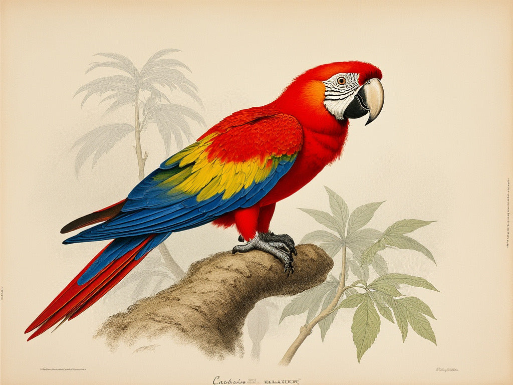 Scarlet Macaw Tie