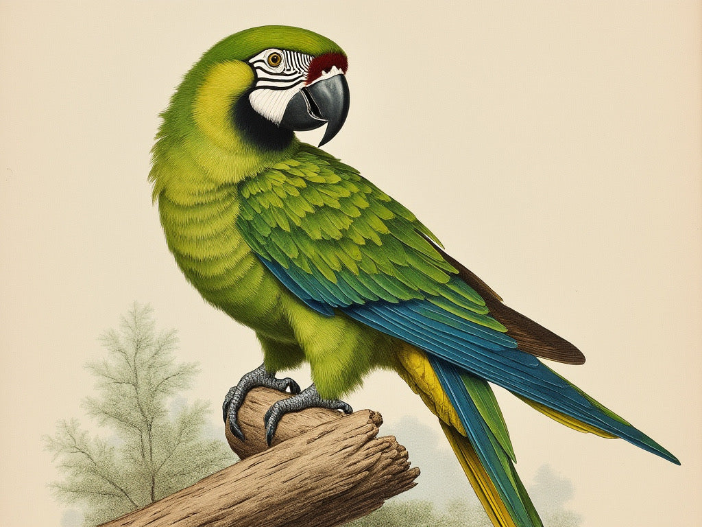Green Macaw Tie