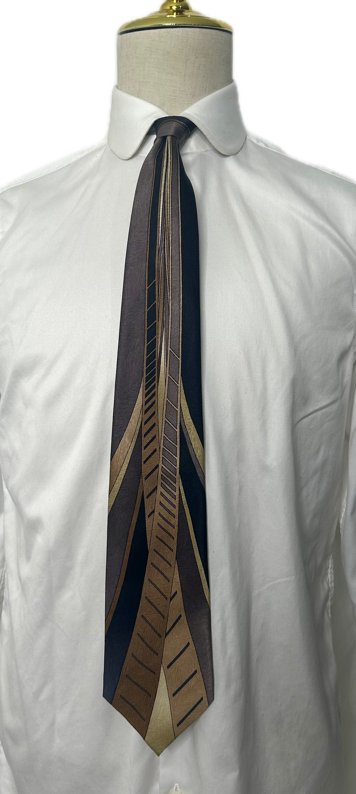 Brown/Black 80s Retro Tie