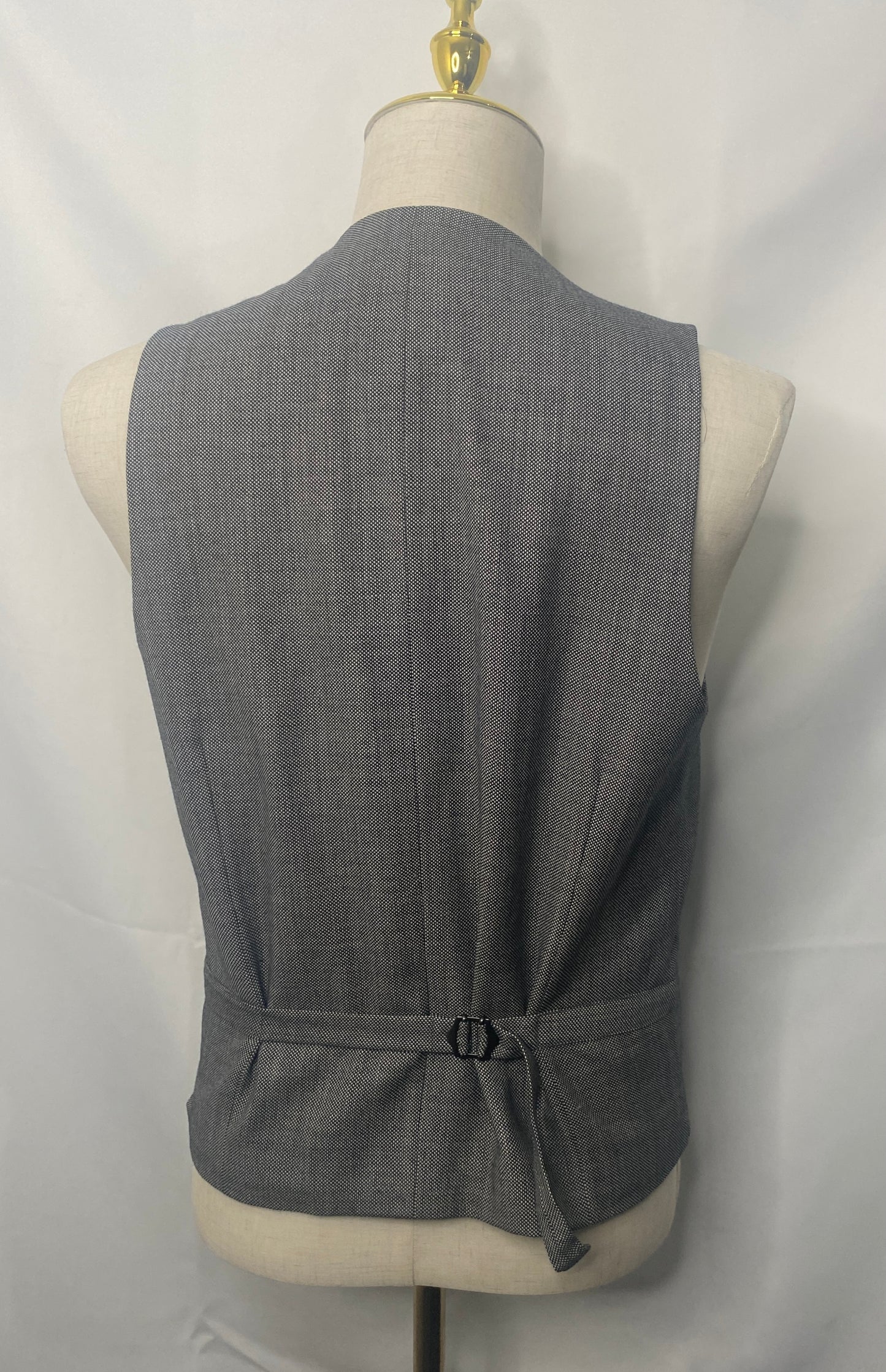 Black/White Bird's Eye Vest (40)