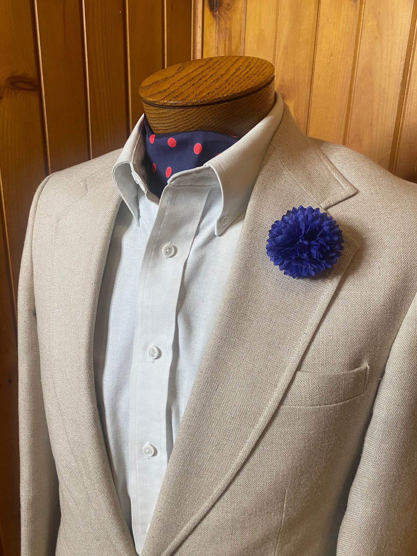 Midnight Blue Cornflower Boutonnière