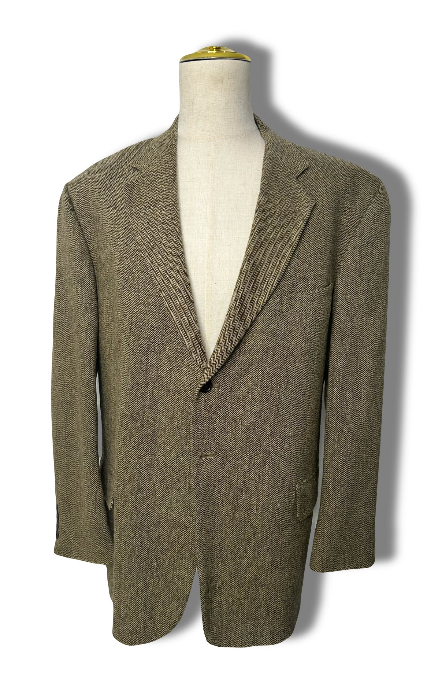 Tan Herringbone Tweed Sportcoat (48)