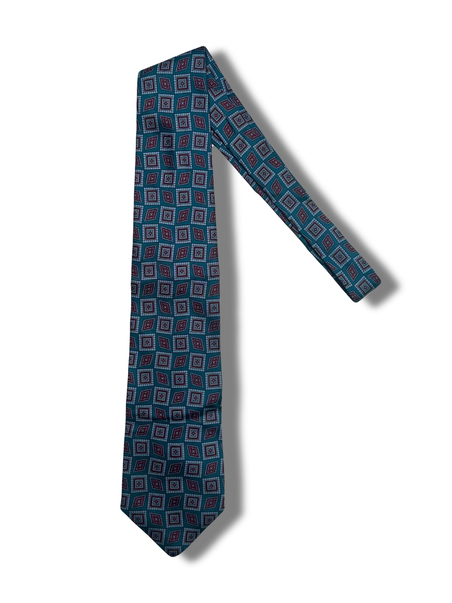 Teal Medallion Tie