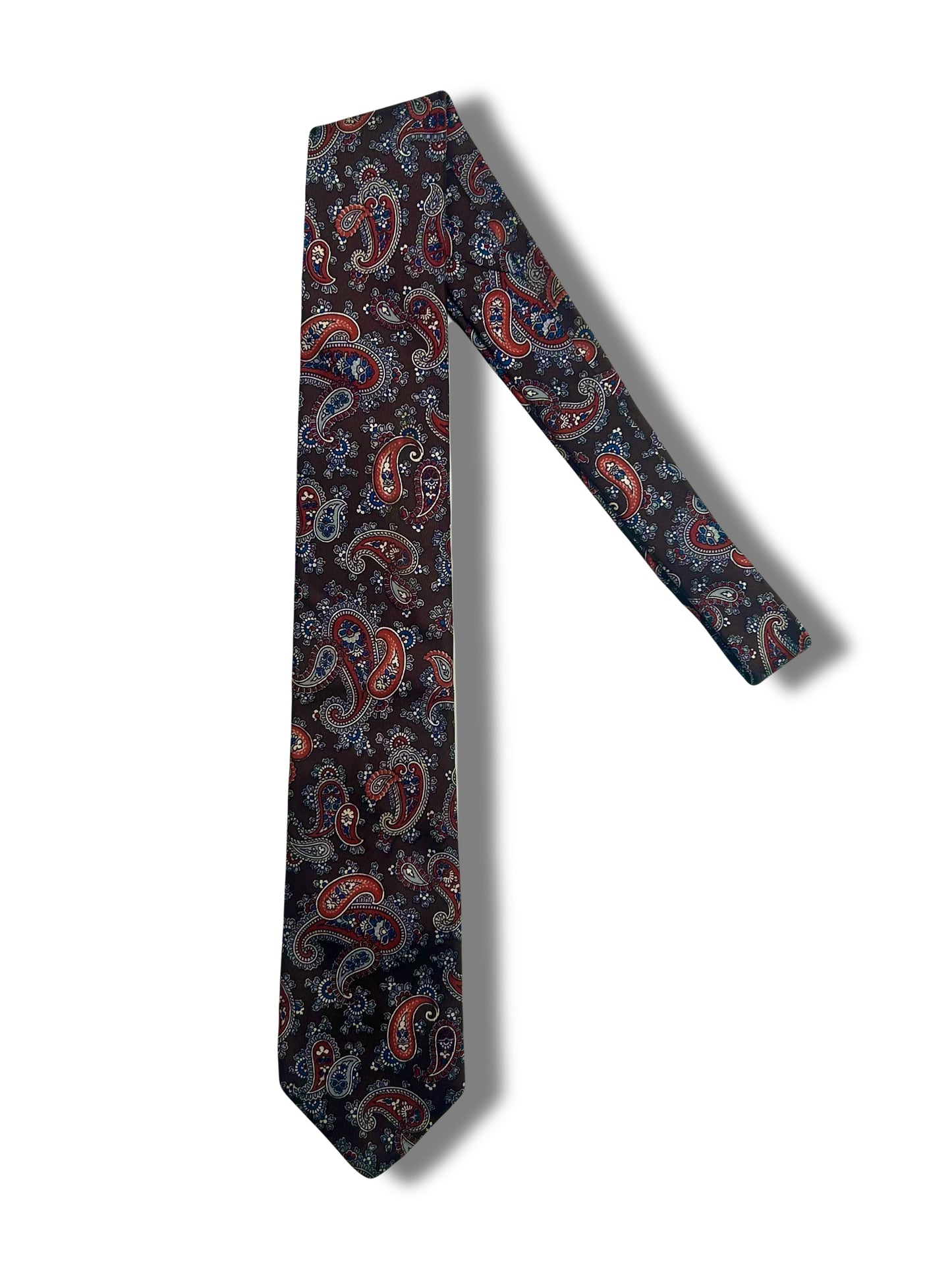 Brown/Orange Paisley Tie