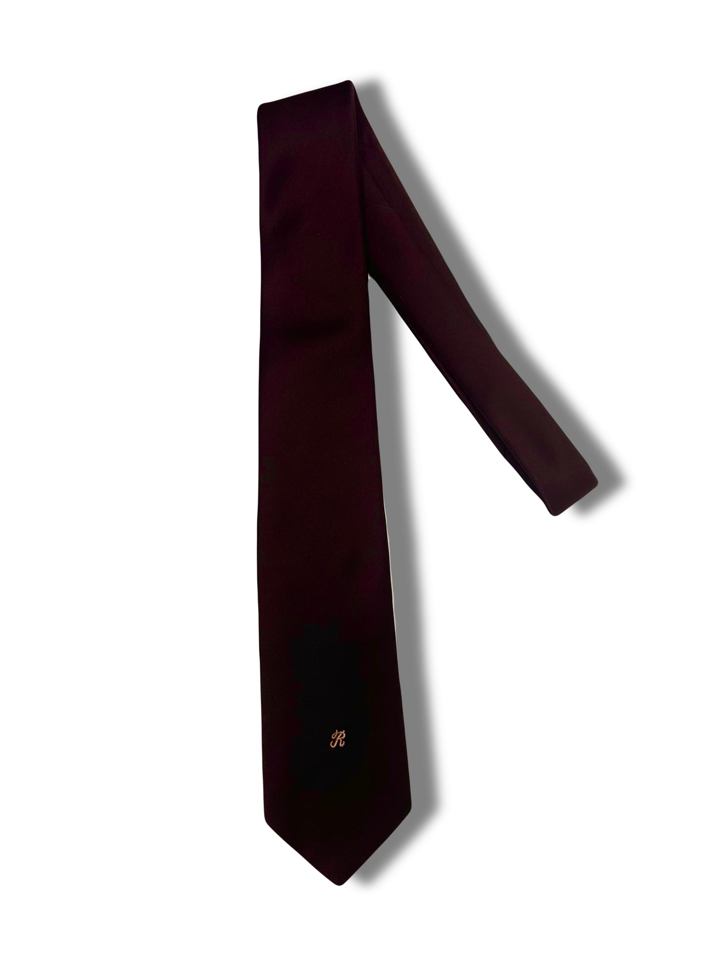 Solid Dark Brown Tie