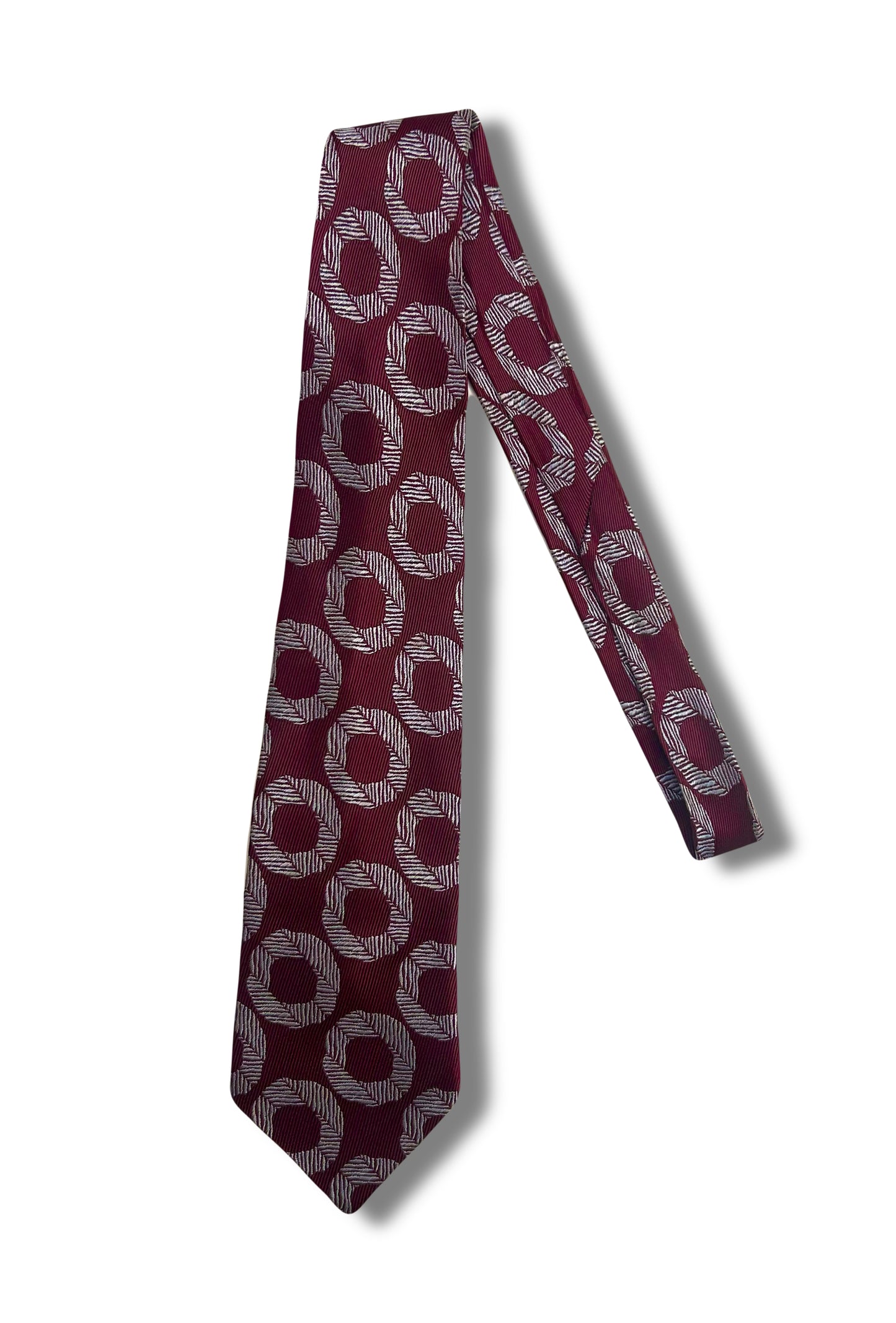 Burgundy Botanical Tie