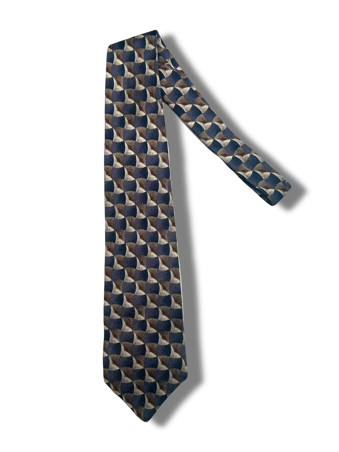 Grey/Tan Deco Tie