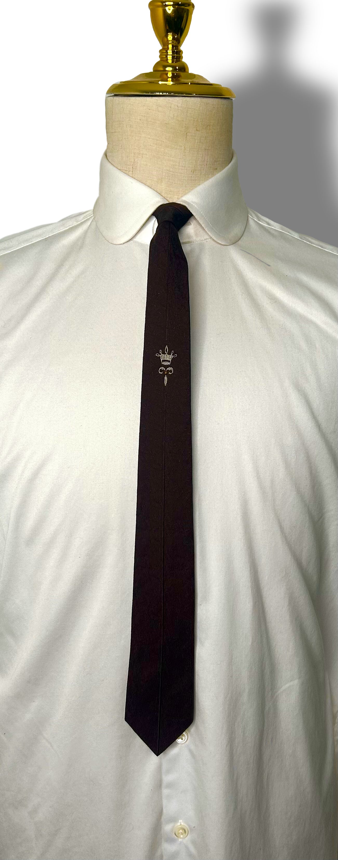 Dark Brown Skinny Tie