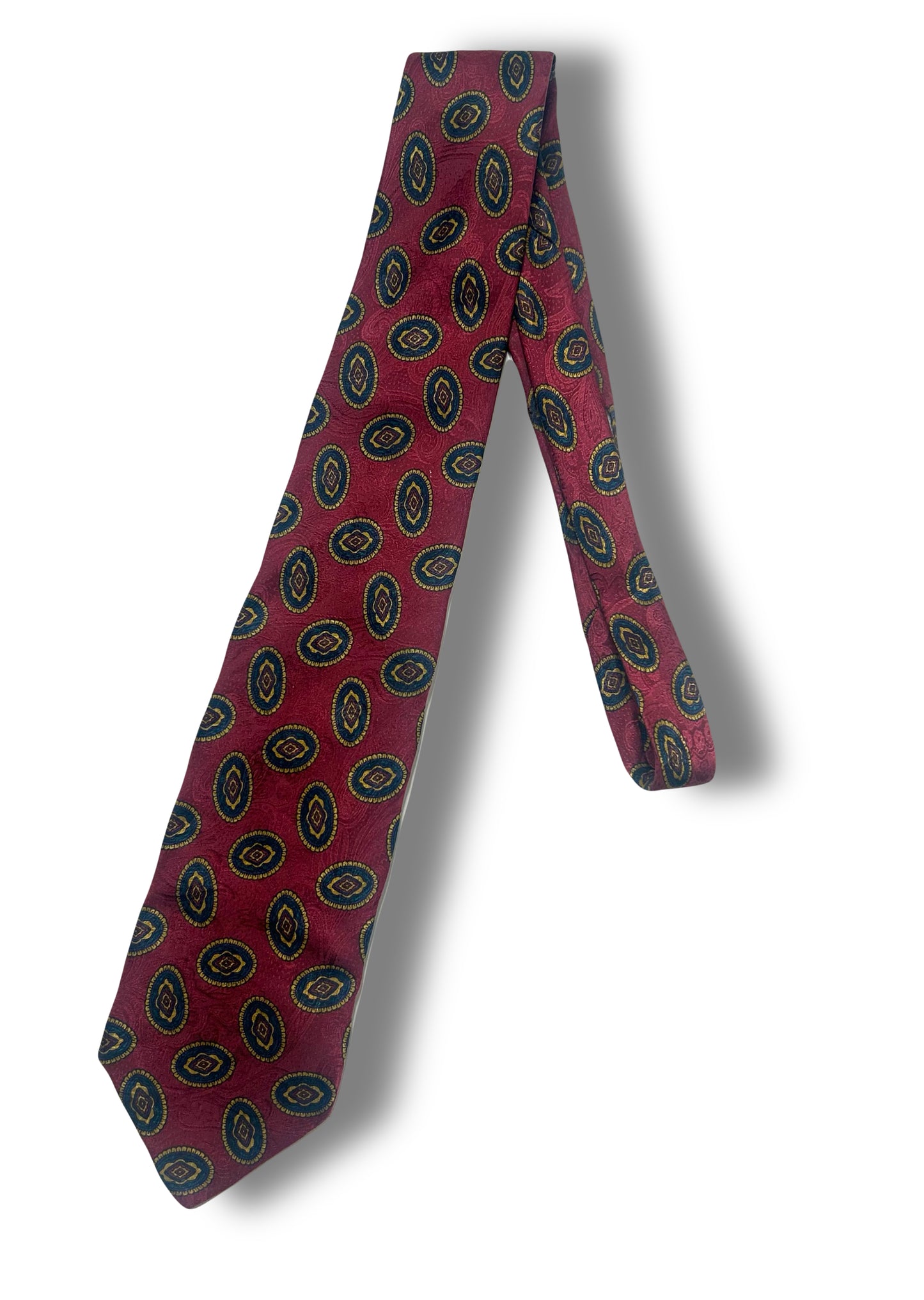 Burgundy Medallion Tie