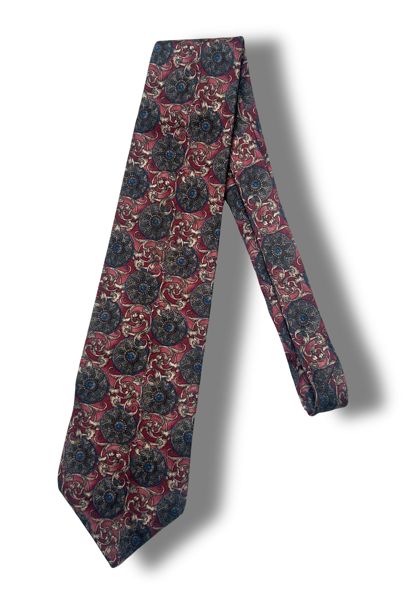 Burgundy Medallion Tie