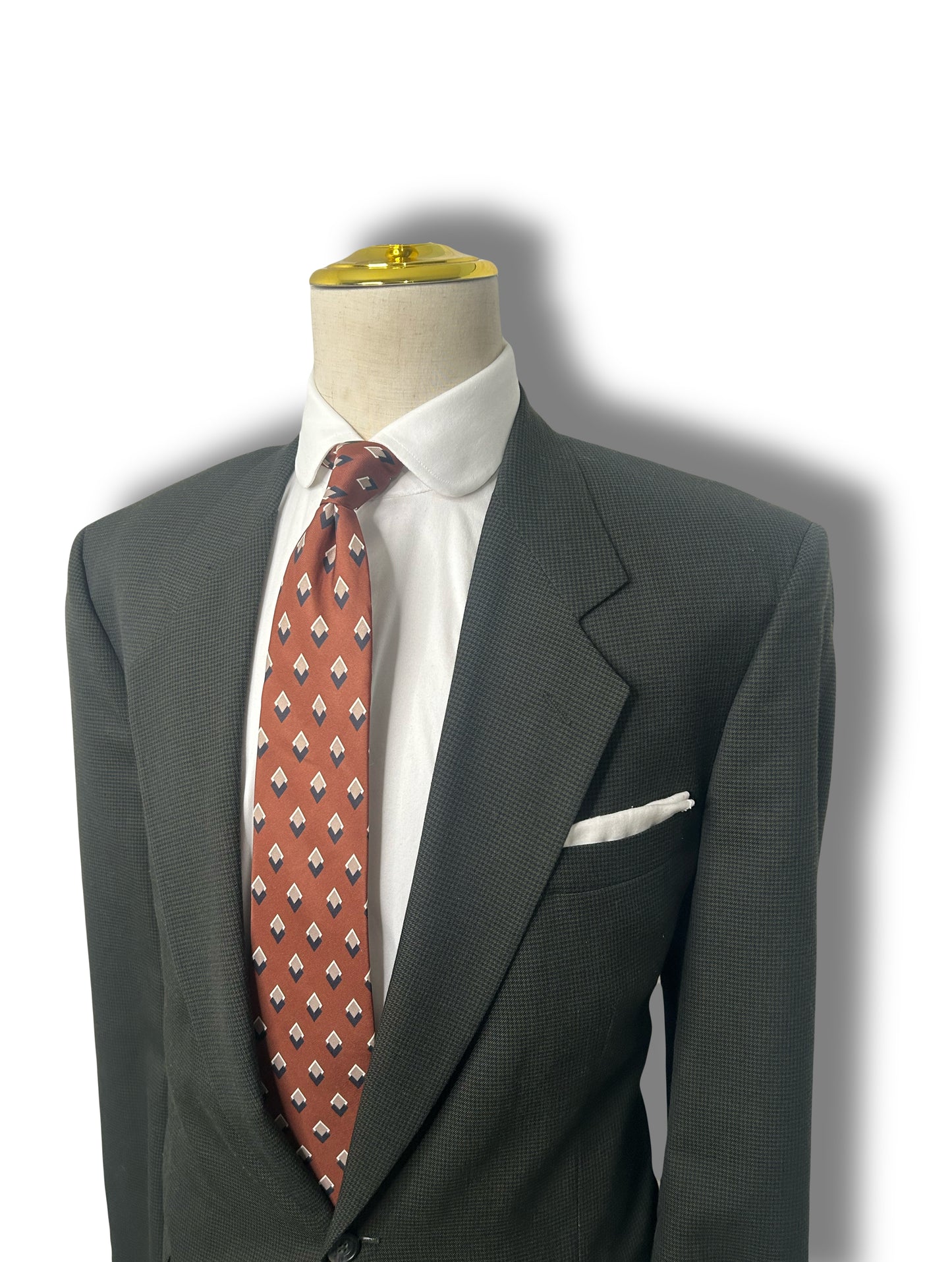 Green Houndstooth 2 Piece Suit (45)