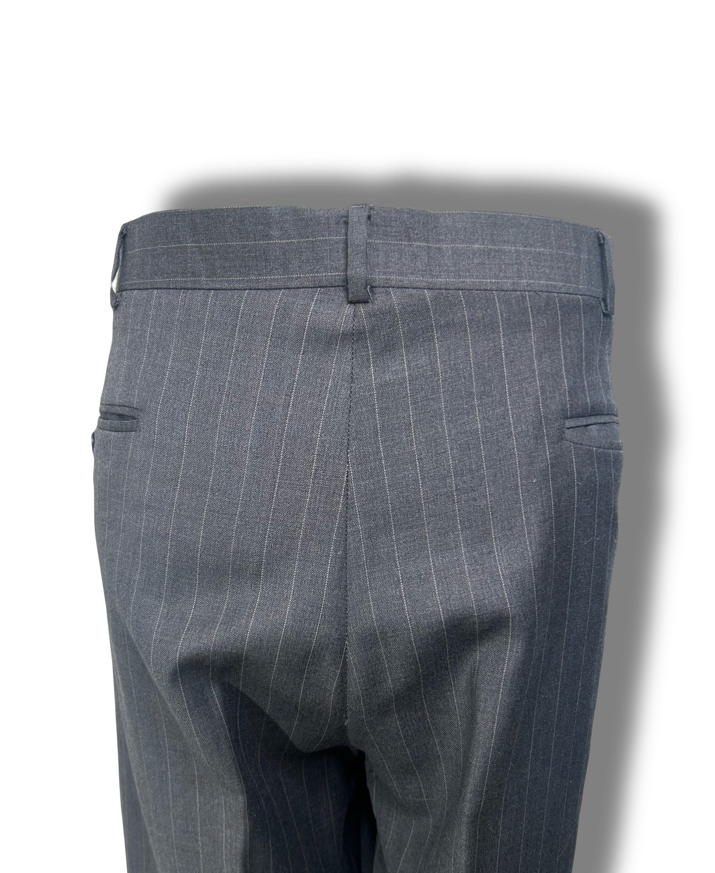 Grey Pinstripe 3 Piece Suit (46)