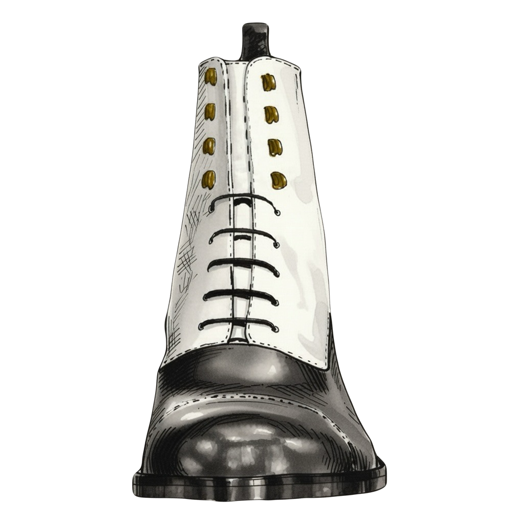 Rainsford Boot (Morning Black/White)