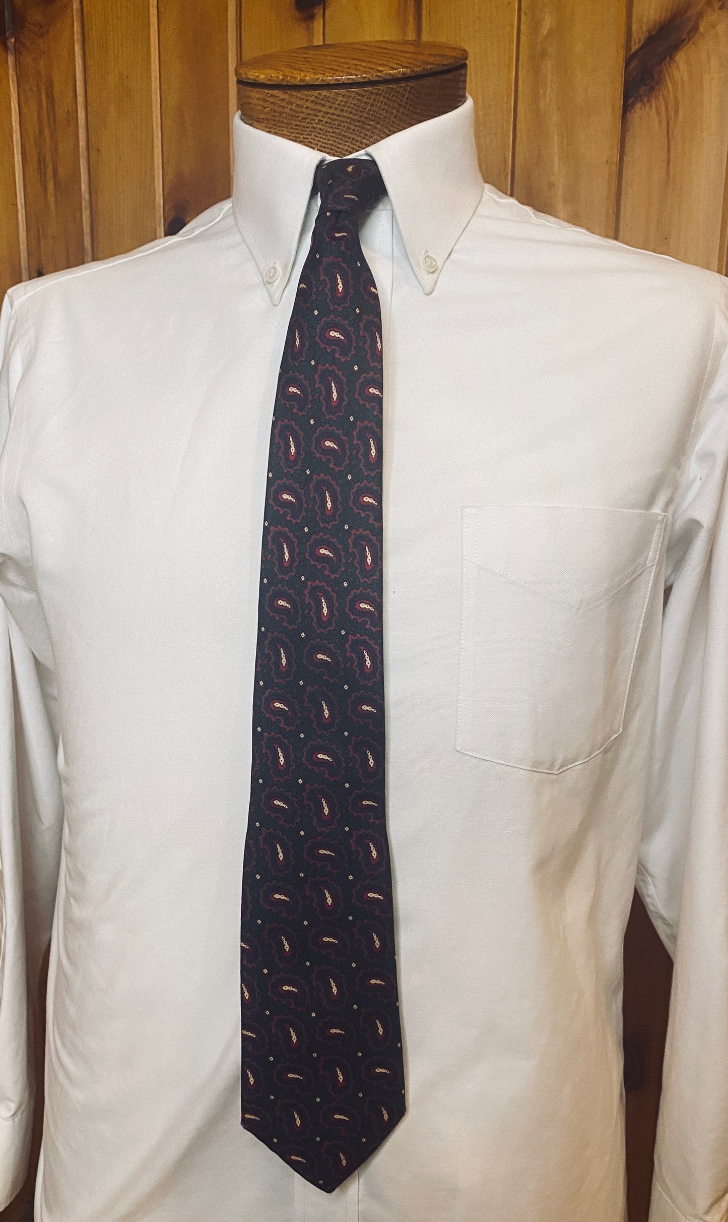 Green/Purple/Red Paisley Tie