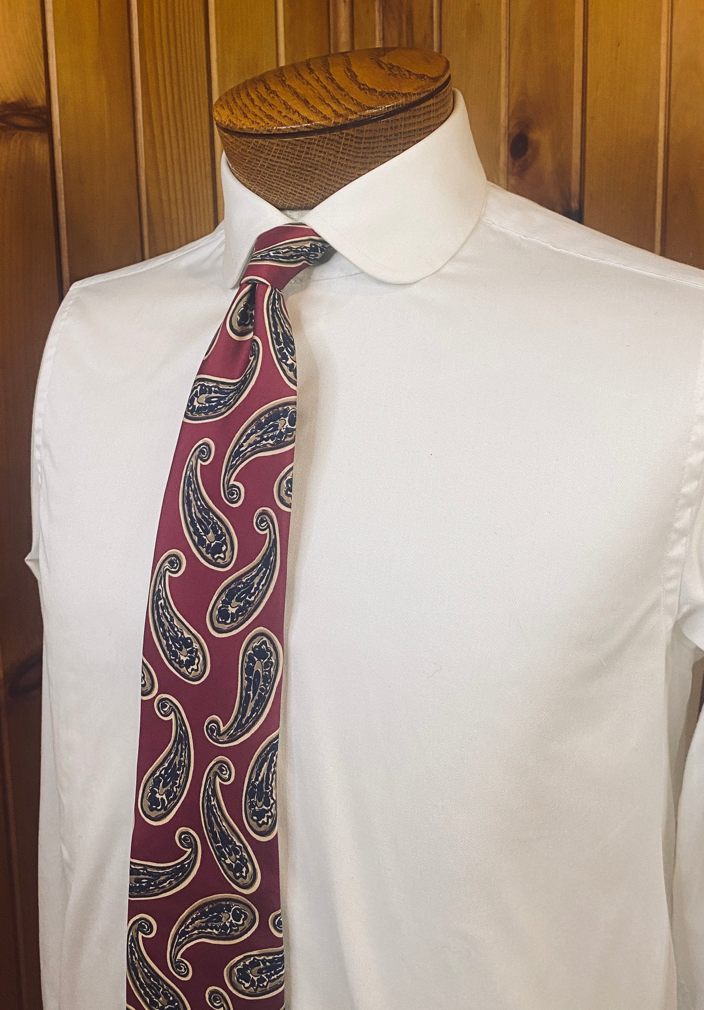 Burgundy Paisley Tie