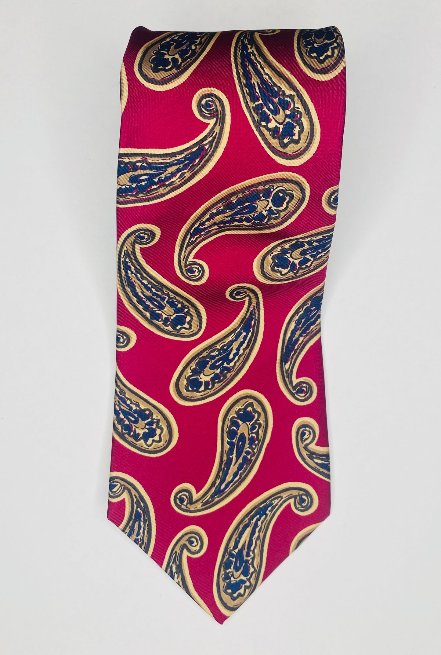 Burgundy Paisley Tie