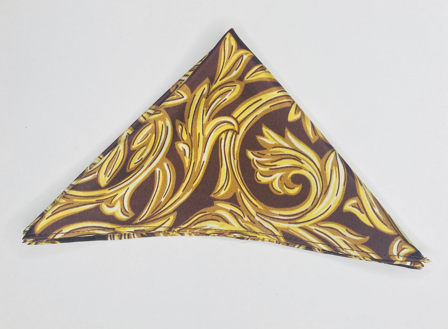 Brown/Gold Pocket Square