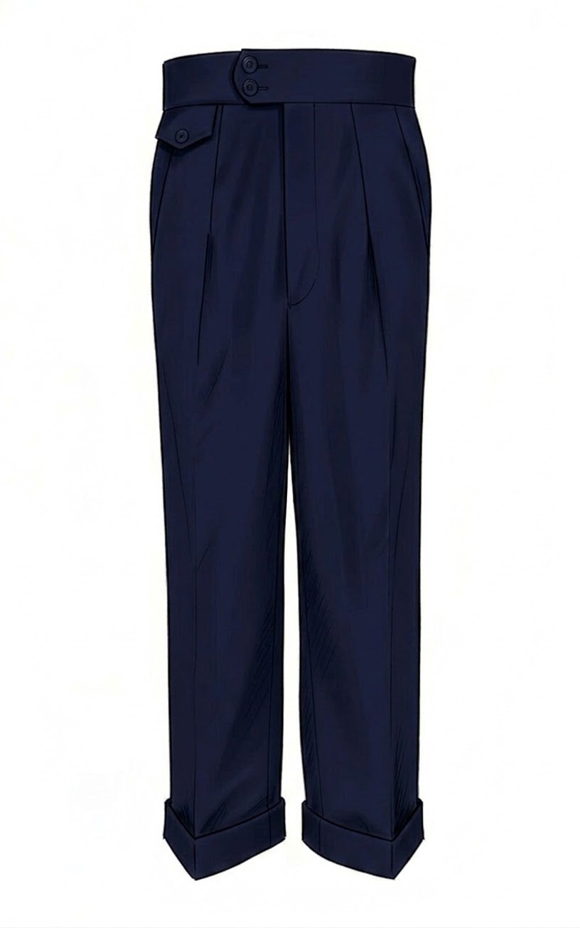 Regalia Americana Trousers (Navy Solid)