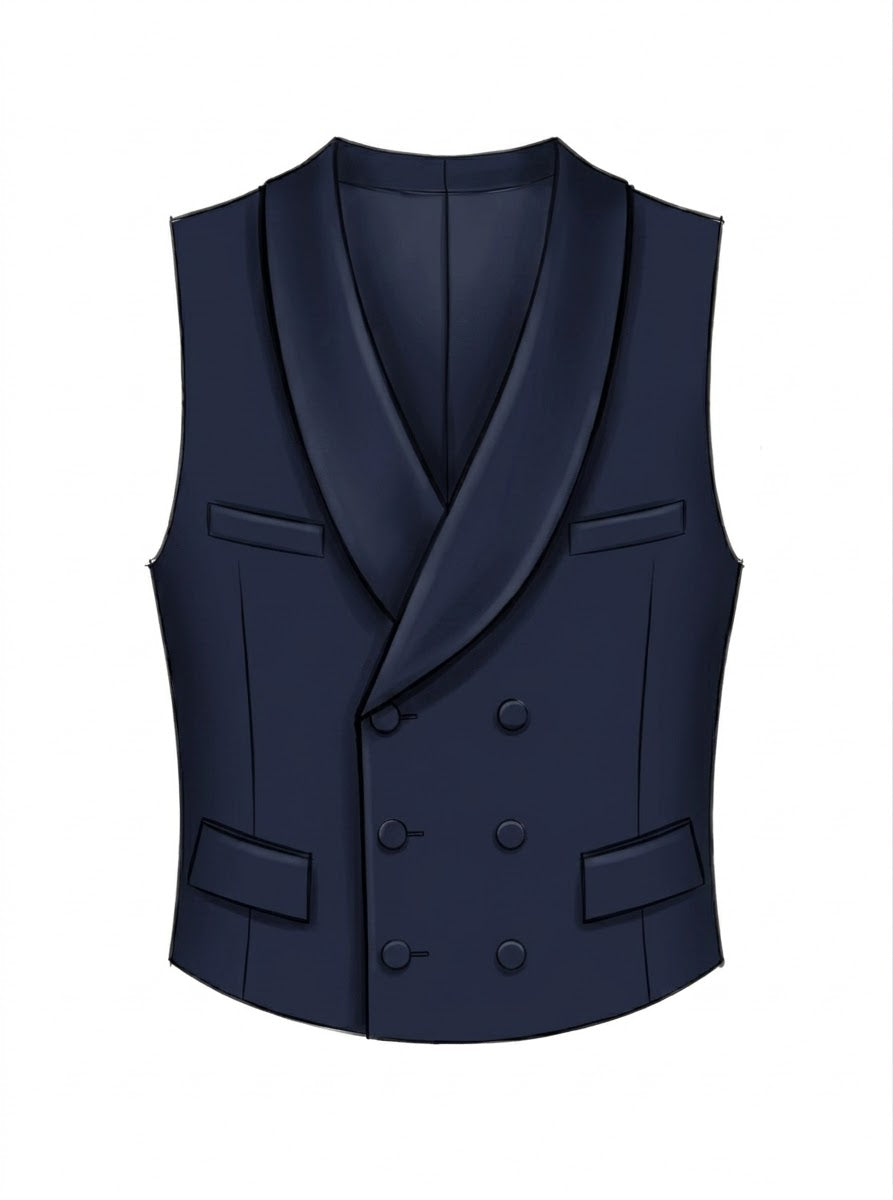 Regalia Americana Vest (Navy Solid)