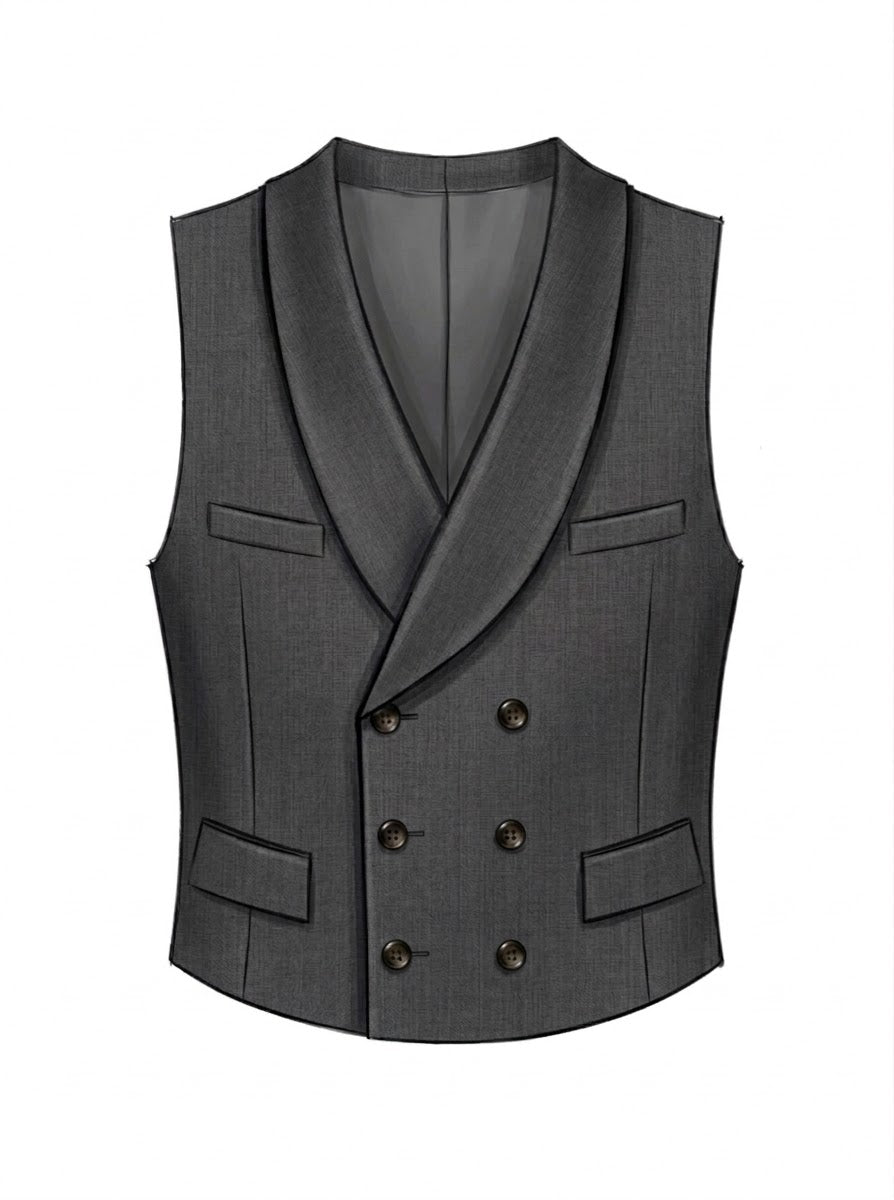 Regalia Americana Vest (Grey Solid)