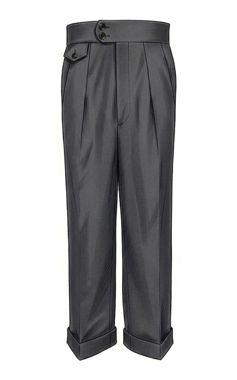 Regalia Americana Trousers (Grey Solid)
