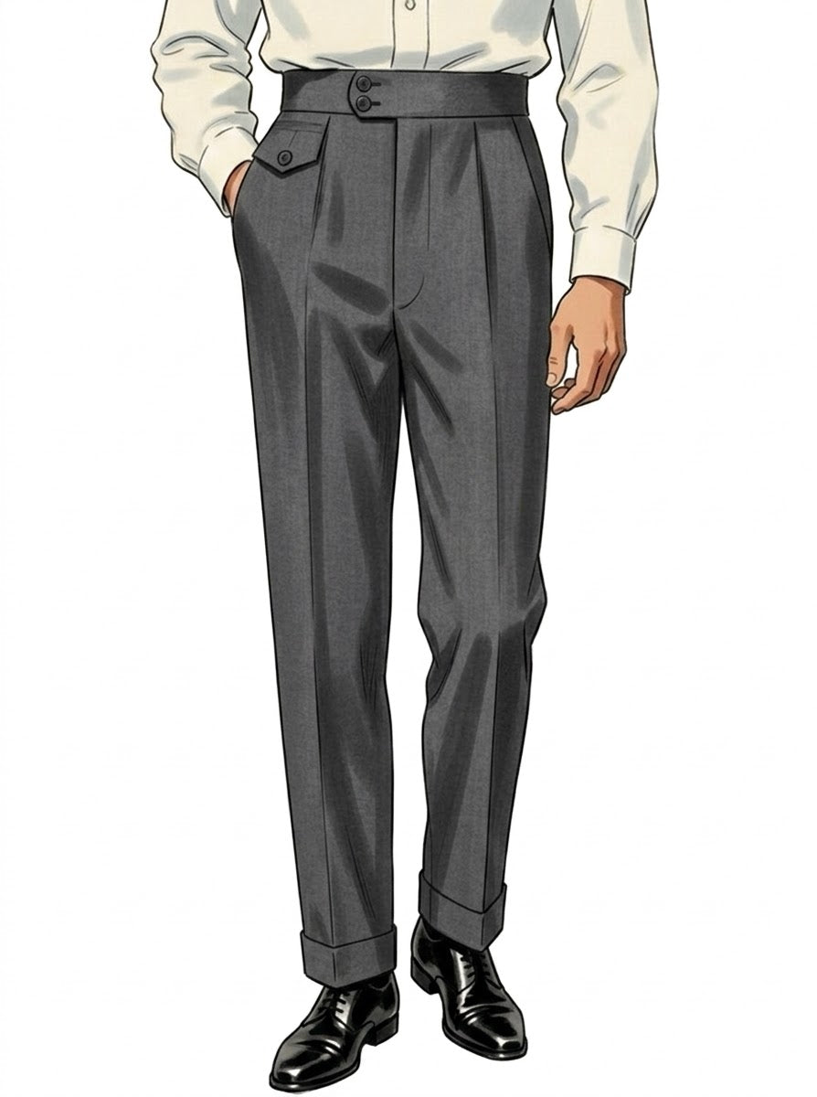 Regalia Americana Trousers (Grey Solid)