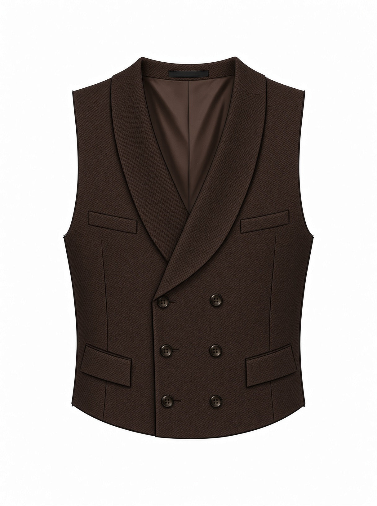 Regalia Americana Vest (Brown Solid)