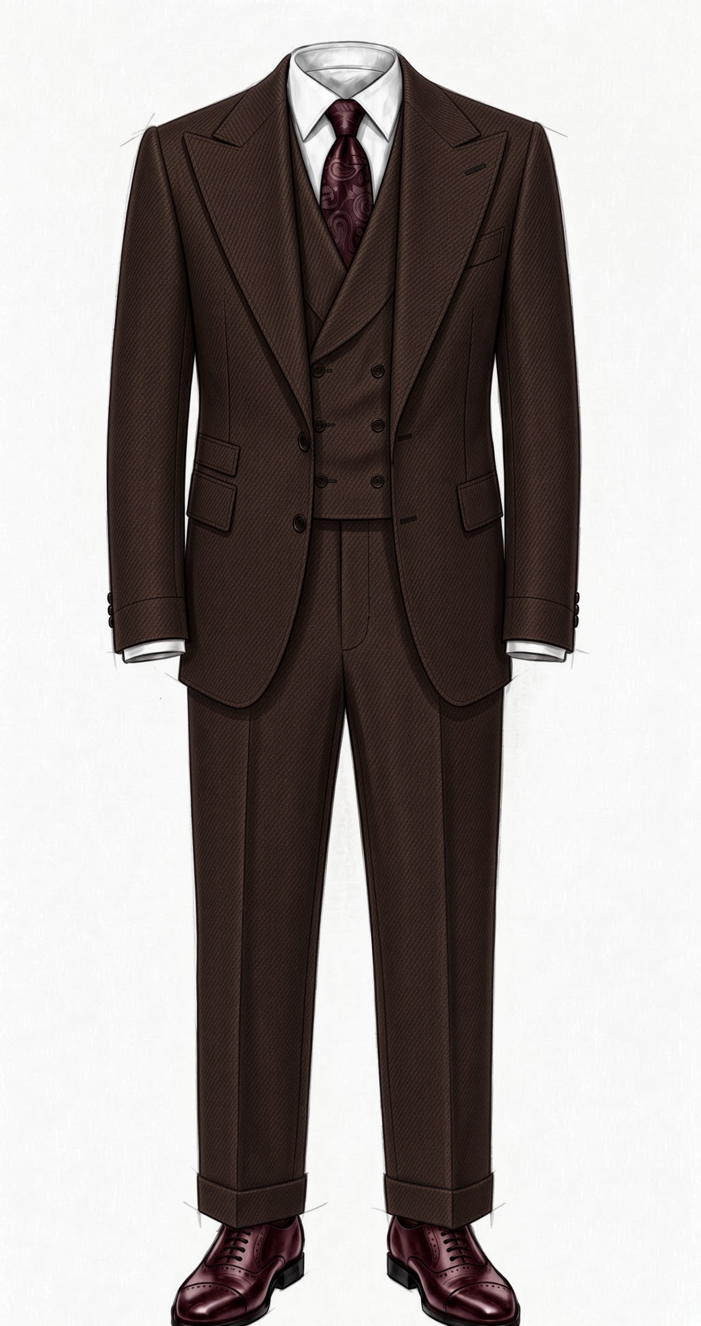 Regalia Americana Vest (Brown Solid)