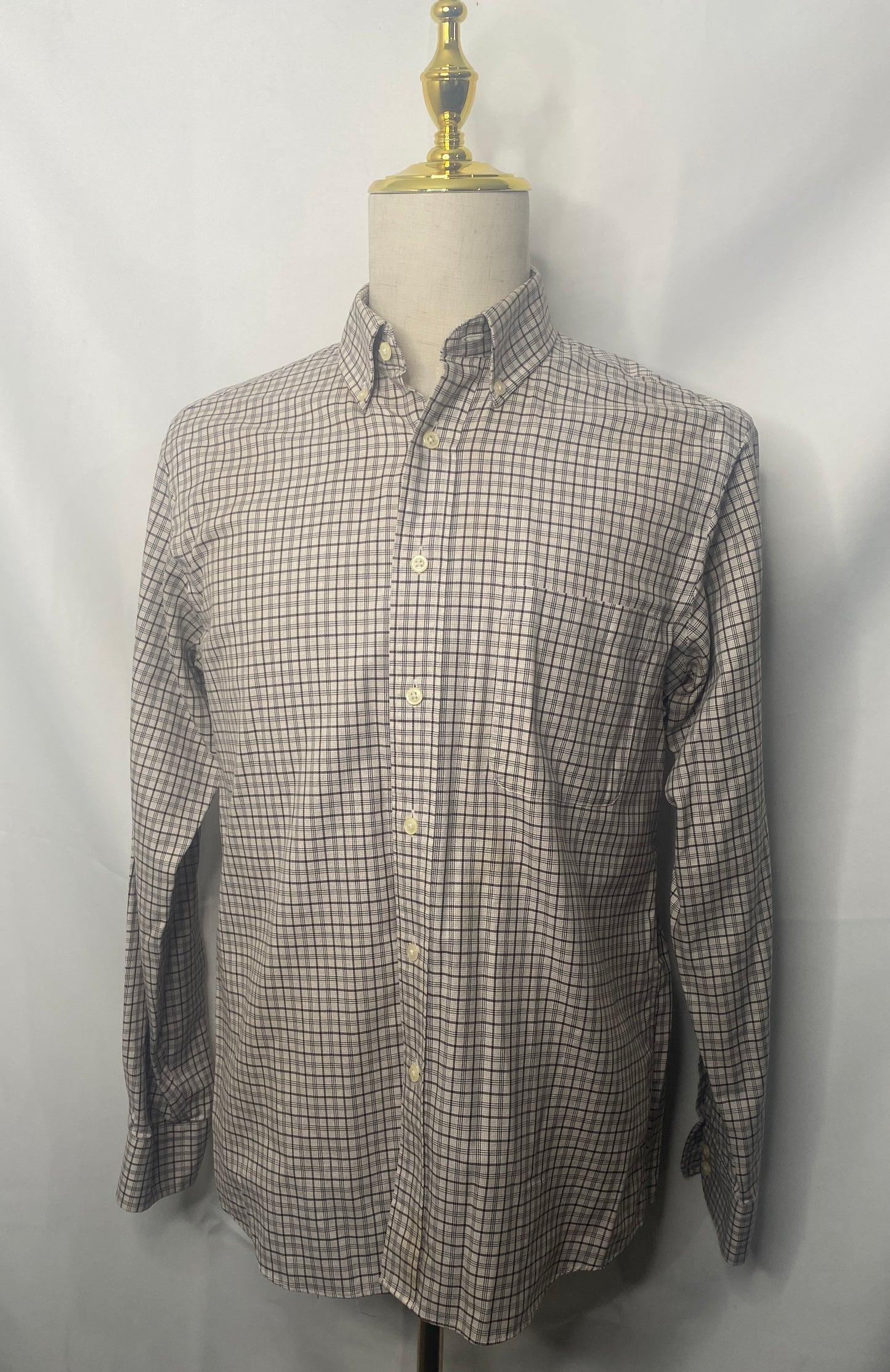 Brown/Tan Plaid OCBD Shirt