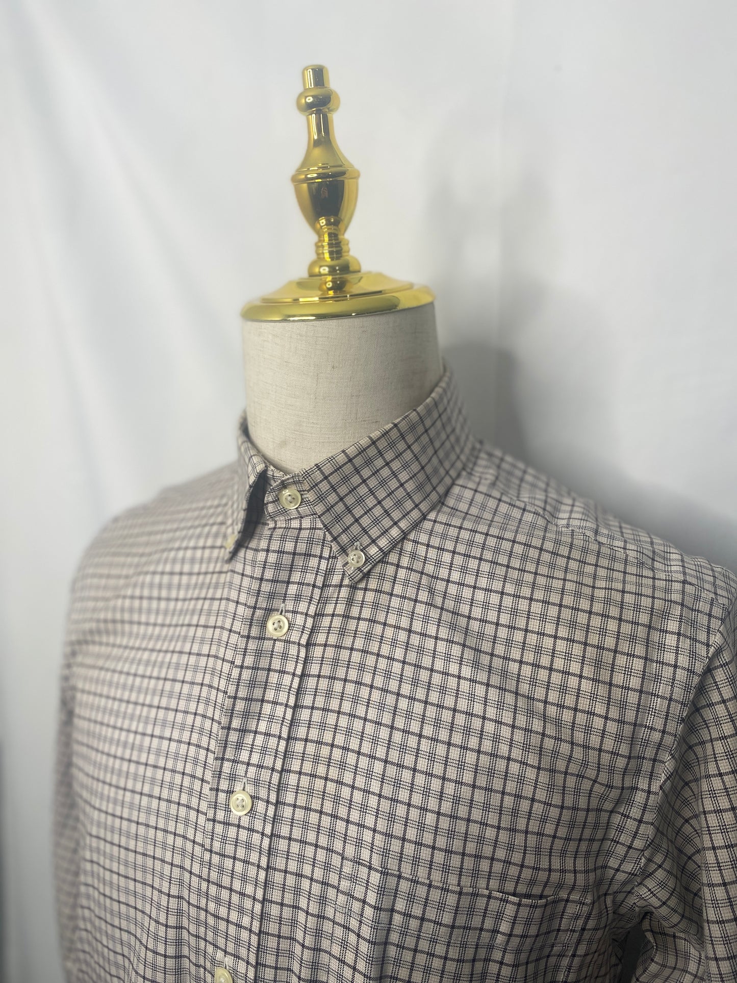 Brown/Tan Plaid OCBD Shirt