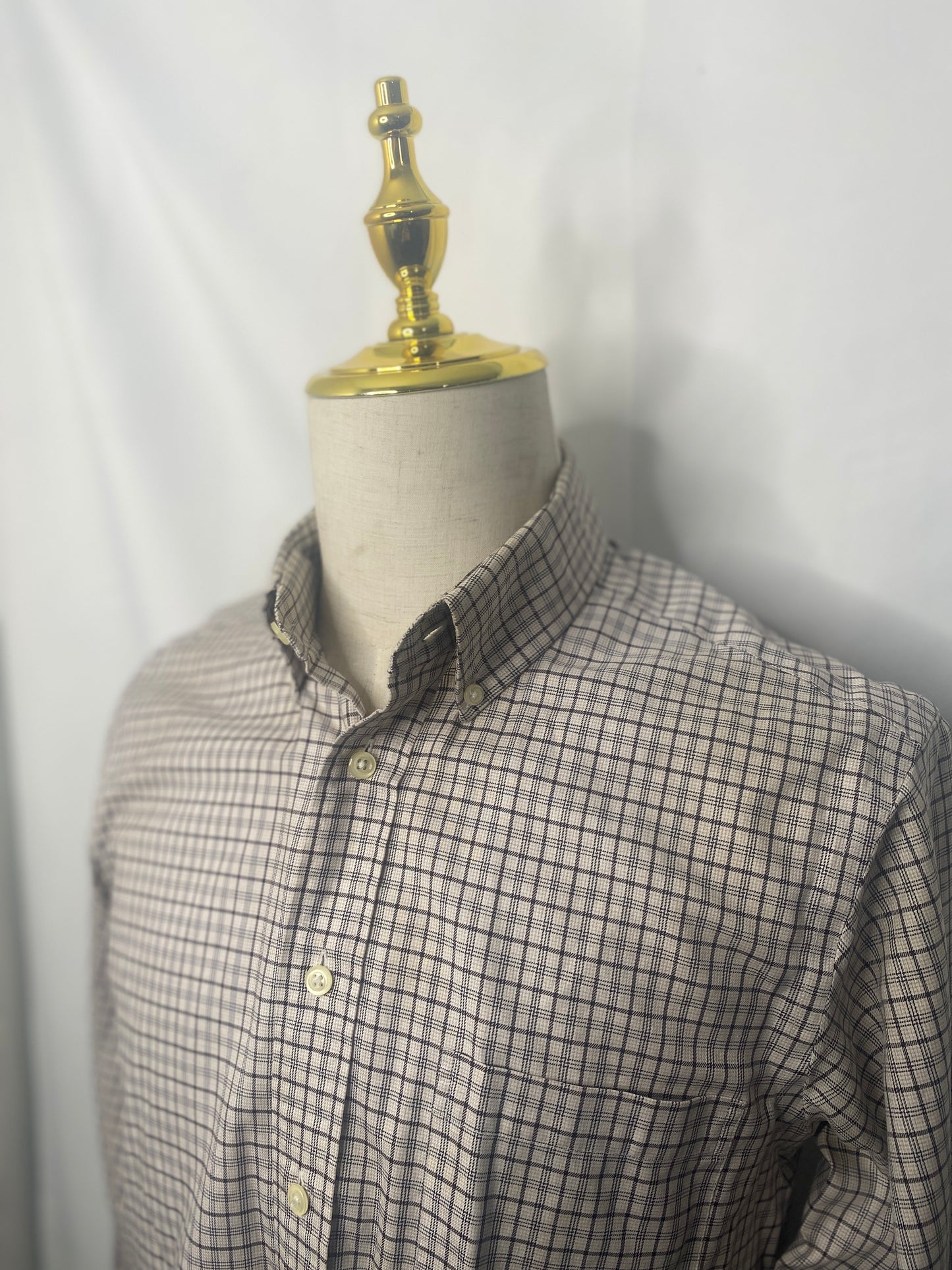 Brown/Tan Plaid OCBD Shirt