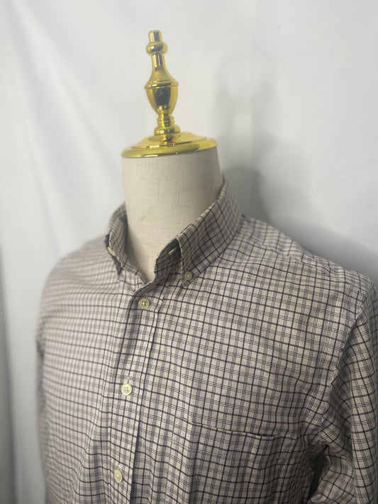 Brown/Tan Plaid OCBD Shirt