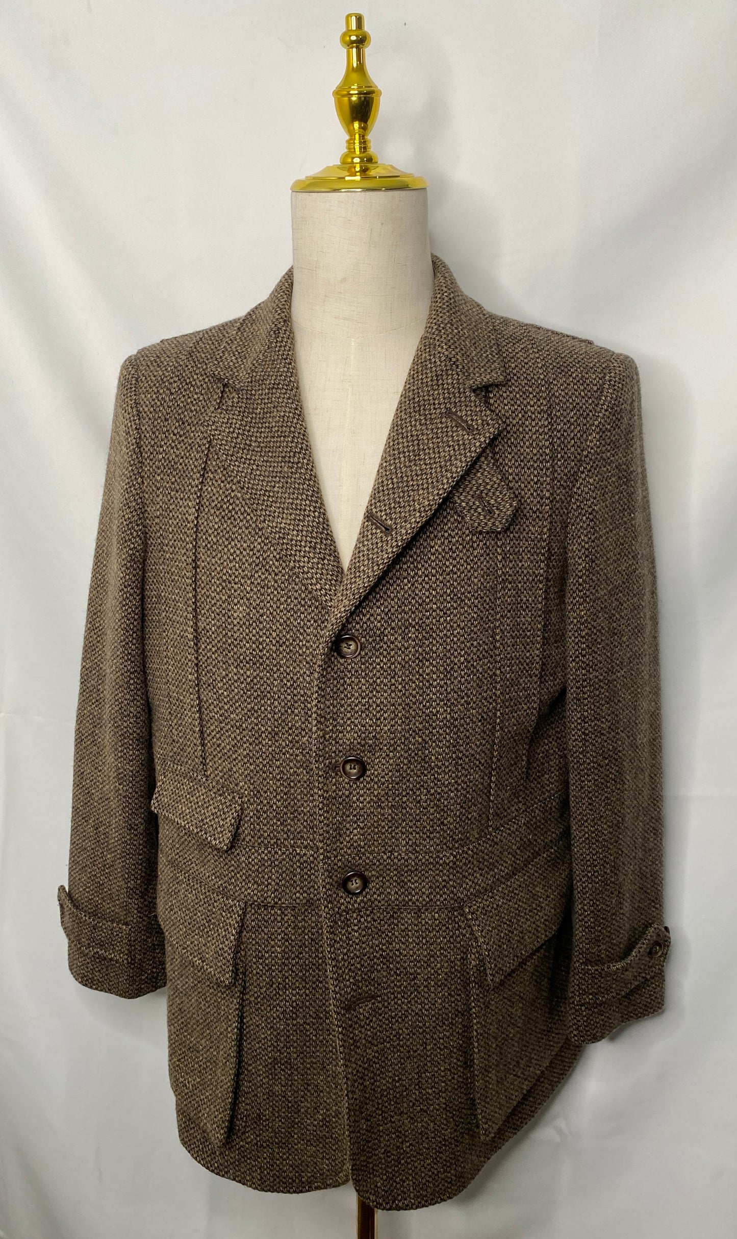 Brown Tweed Norfolk Jacket