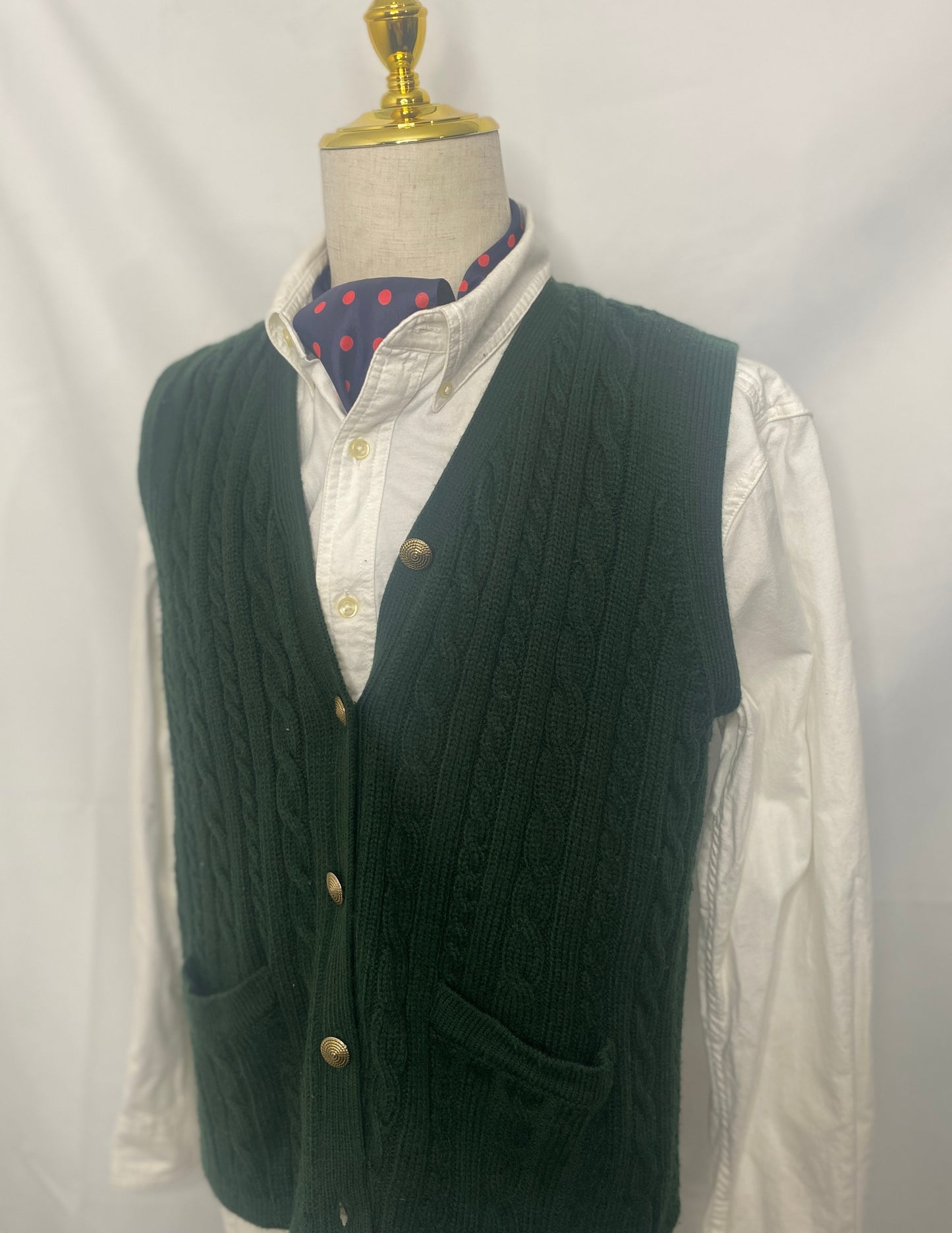 Green Cardigan Vest (40)