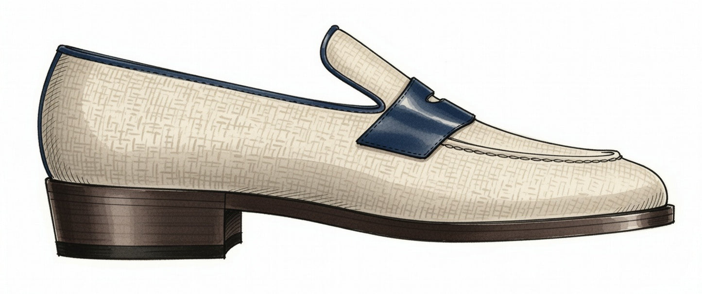 Leopold (White & Navy)