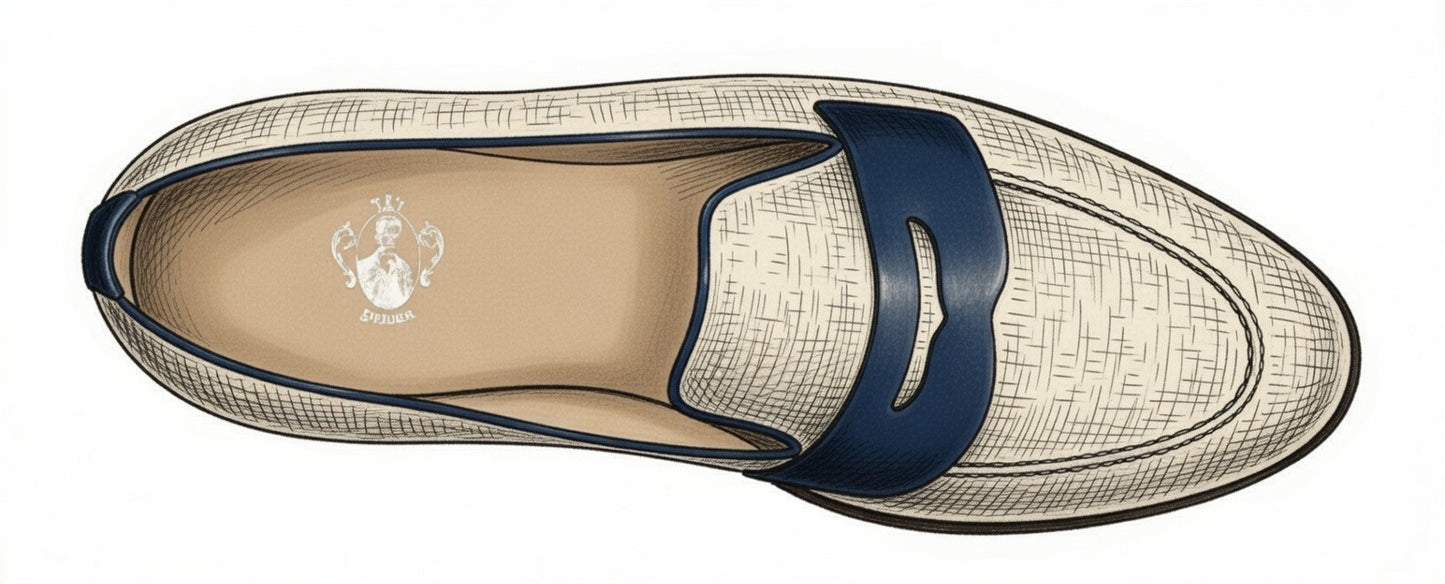 Leopold (White & Navy)