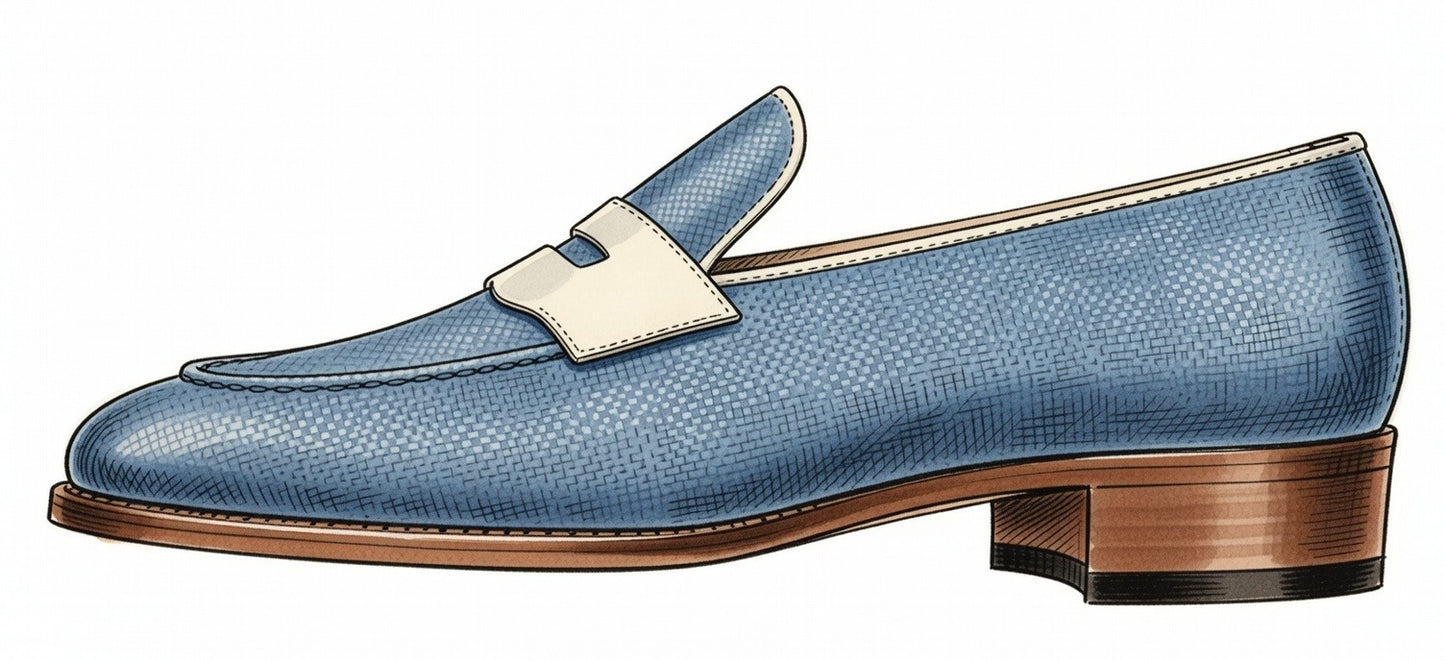 Leopold (Blue & Ivory)