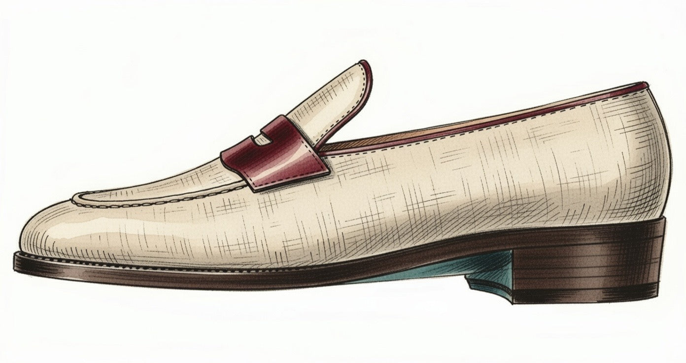 Leopold (White & Burgundy)