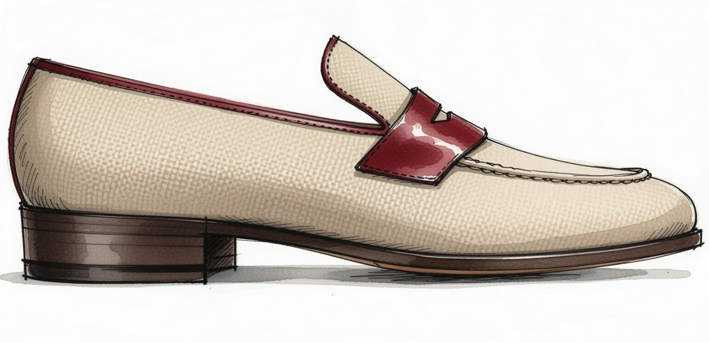 Leopold (White & Burgundy)