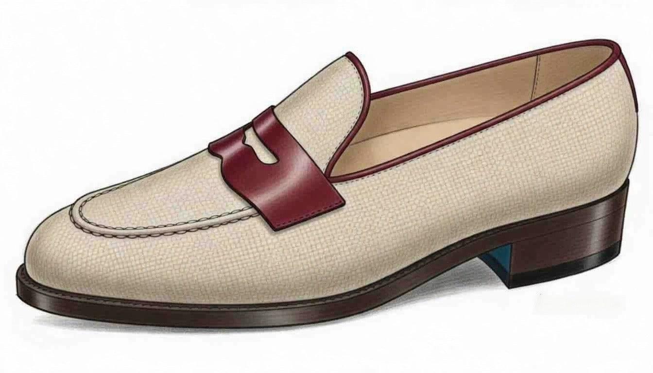 Leopold (White & Burgundy)