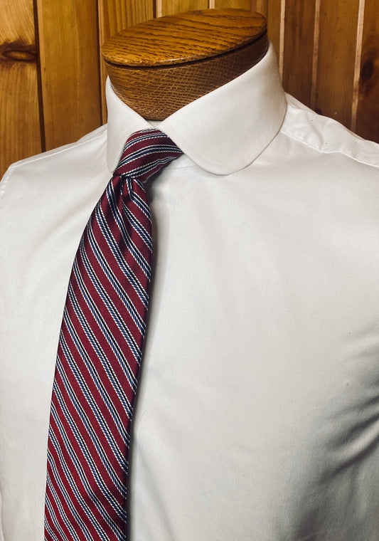 Red Rep Stripe Tie