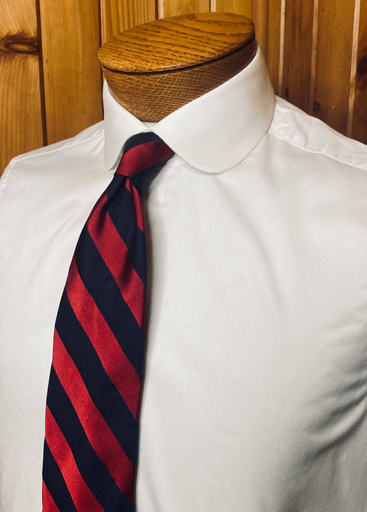 Red Rep Stripe Tie