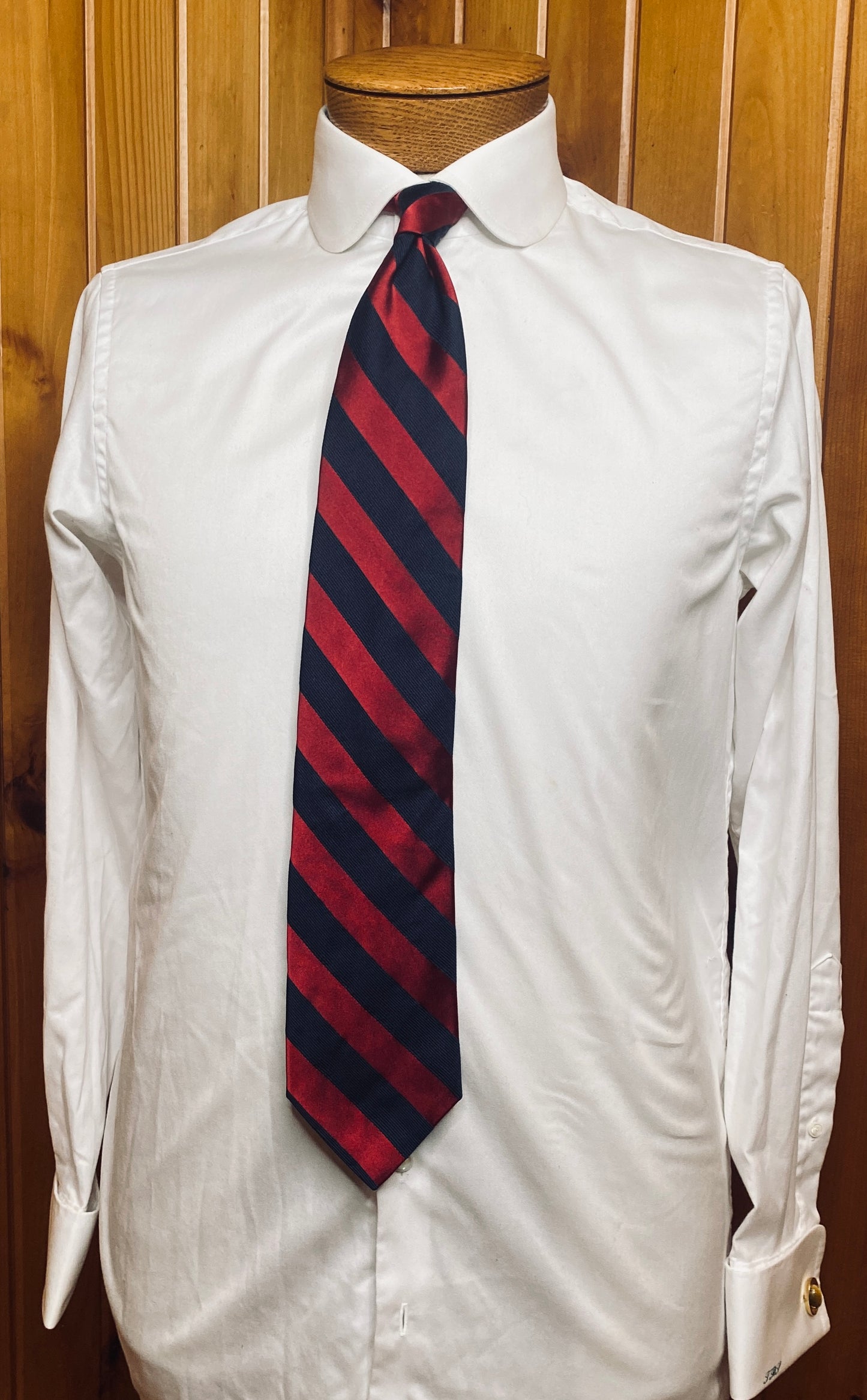 Red Rep Stripe Tie