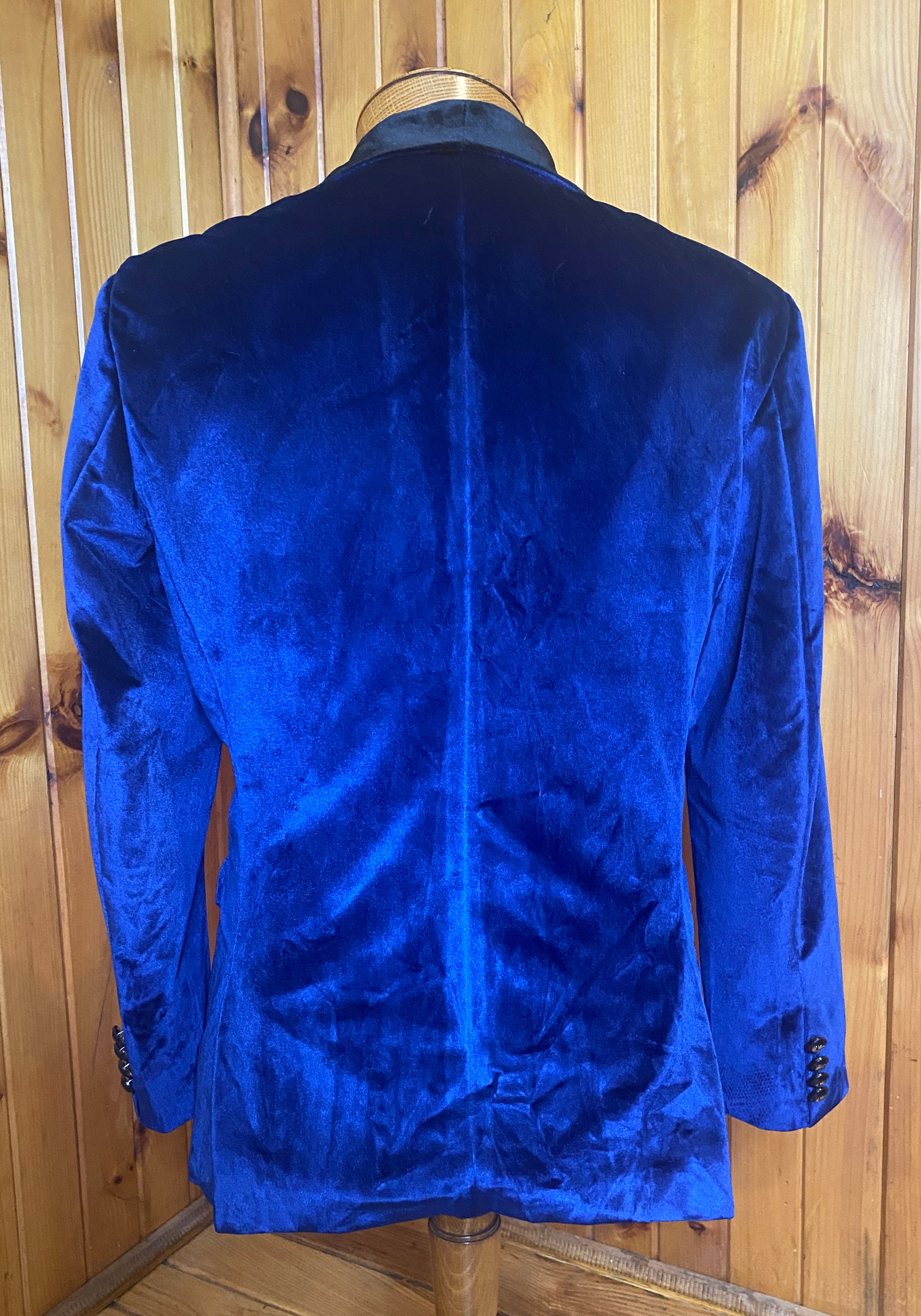 Blue hotsell smoking jacket