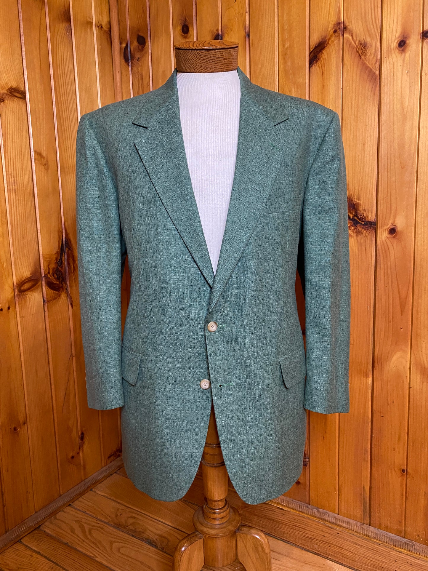 Green Solid Sportcoat (44)