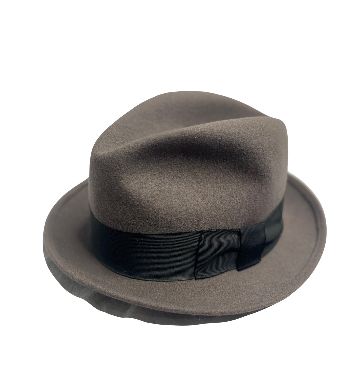 Grey Felt Short-Brim fedora