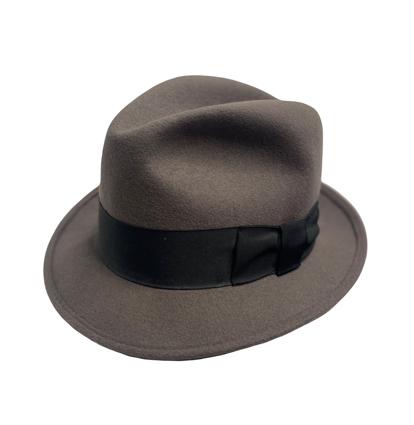 Grey Felt Short-Brim fedora