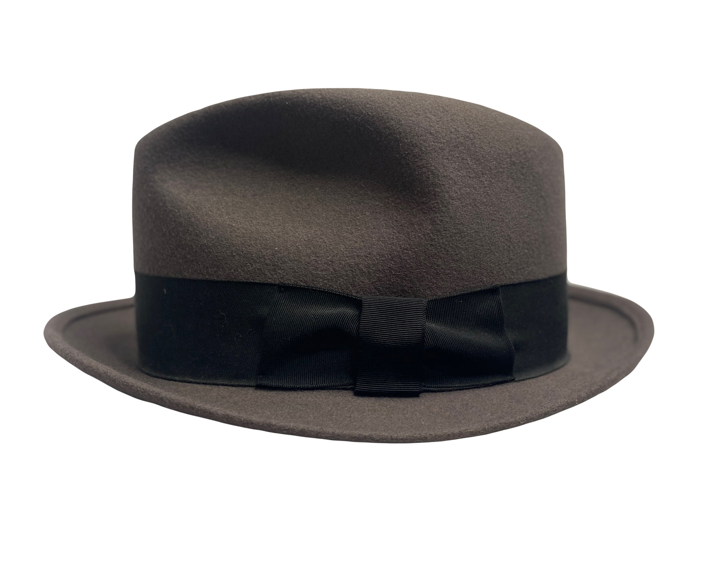 Grey Felt Short-Brim fedora