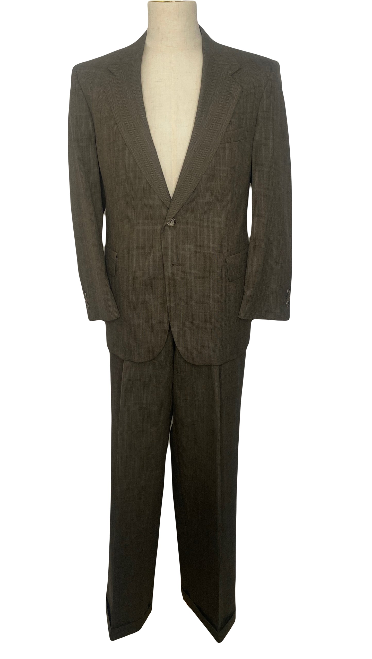 Olive Prince of Wales Suit (40)