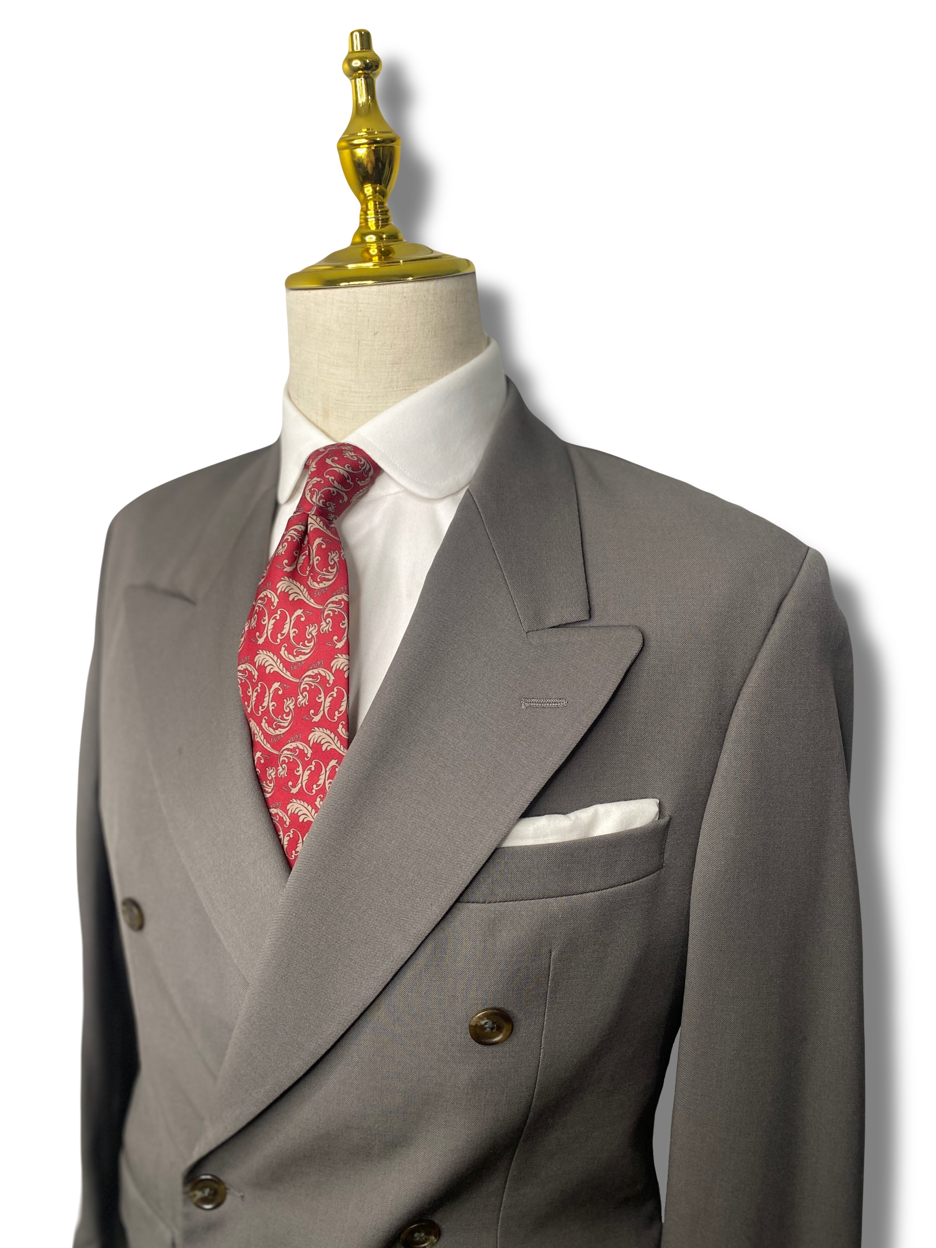 Olive Double Breasted Suit 40